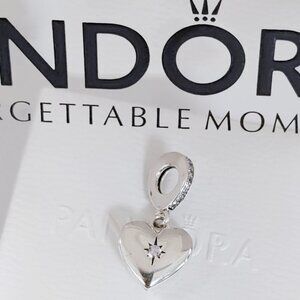 Pandora Openable Heart Locket Dangle Charm S925 Sterling Silver with box